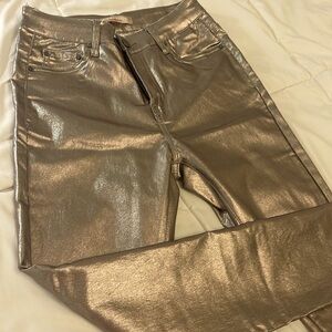 Gold jeans stretchy and comfortable